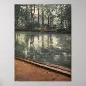 Caillebotte - Yerres Pluie Poster (Voorkant)