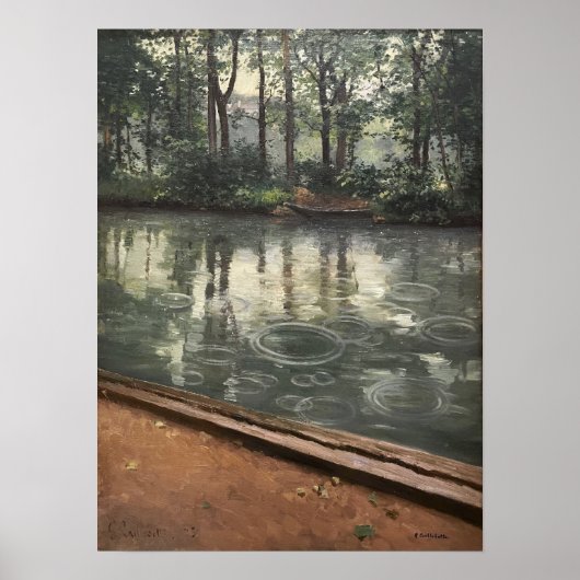 Caillebotte - Yerres Regen Poster (Voorkant)