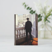 Caillebotte - Young Man at his Window Briefkaart (Staand voorkant)