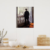 Caillebotte - Young Man at his Window Poster (Keuken)