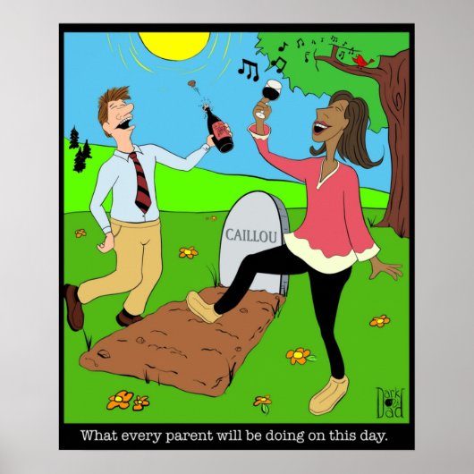 Caillou Death Party Poster (Voorkant)