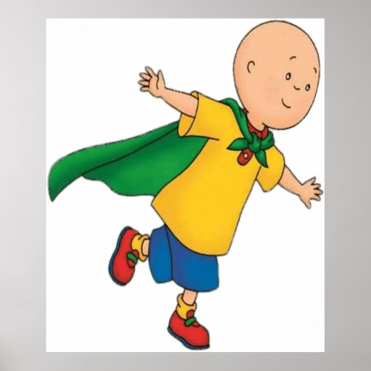 Caillou Flying Poster (Voorkant)