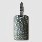 Caiman Alligator Skin-effect Wildlife Theme Bagagelabel (Voorkant (verticaal))