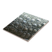 Caiman Crocodile Faux Alligator-Skin Design Tegeltje (Zijkant)