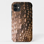 Caiman Krokodil Huid Reptiel-Effect Telefoon Case (Achterkant)