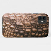 Caiman Krokodil Huid Reptiel iPhone 5 Hoesje (Achterkant (horizontaal))