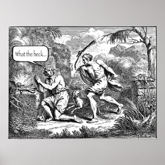 Cain & Abel Funny Poster (Voorkant)