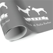 Cain Corso Silhouetten Koppel met Tekst Cadeaupapier (Rol Hoek)