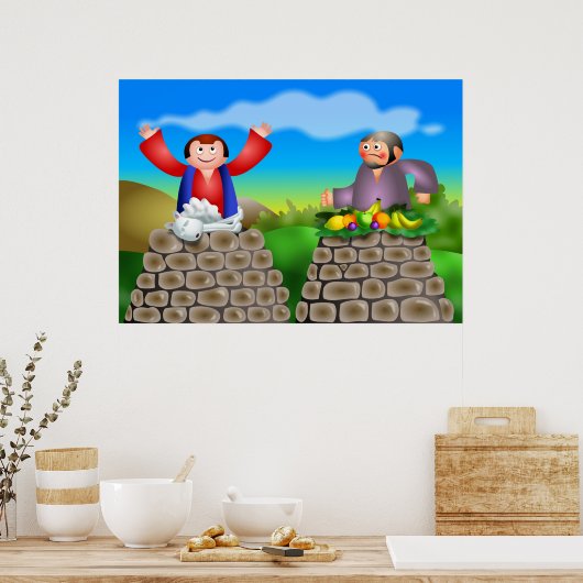 cain-en-abel poster (Keuken)