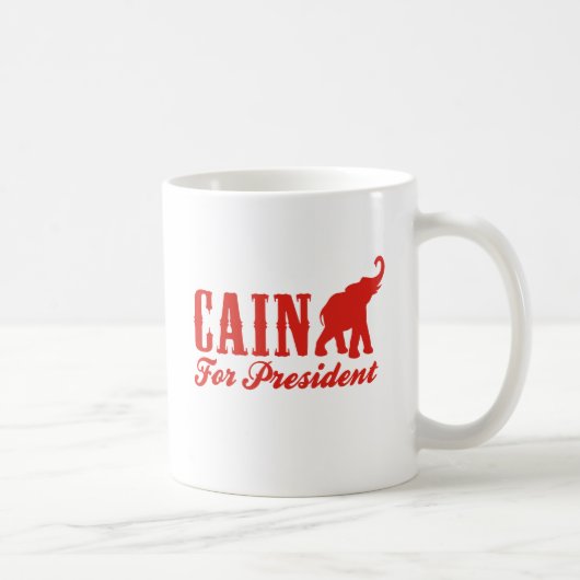 CAIN FOR PRESIDENT (Gothic) Koffiemok (Rechts)