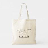 Cain peptide name bag tote bag (Achterkant)