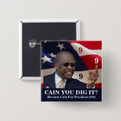 Cain u graaft het? vierkante button 5,1 cm (Voorkant /achterkant)