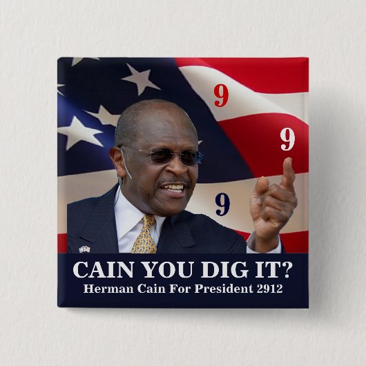 Cain u graaft het? vierkante button 5,1 cm (Voorkant)