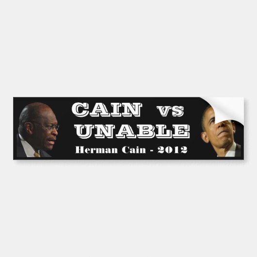 CAIN vs. ONABLE Bumpersticker (Voorkant)