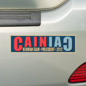 CAINiac voor Herman Cain Bumpersticker (Op auto)