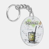Caipirinha Acrylische Sleutelhanger (Voorkant Links)