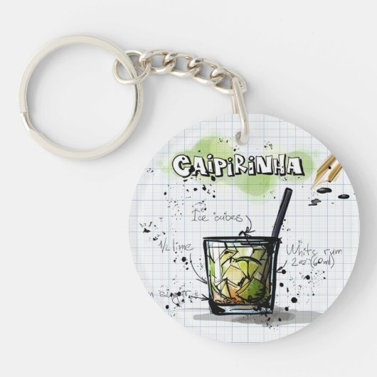 Caipirinha Acrylische Sleutelhanger (Voorkant)