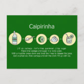 Caipirinha, Braziliaans Drink Briefkaart (Voorkant)