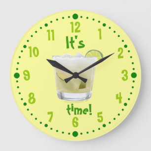 Caipirinha Brazilian Rum Coctail Clock W / Notulen Grote Klok