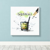Caipirinha Canvas Afdruk (Insitu (Houten vloer))