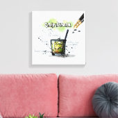 Caipirinha Canvas Afdruk (Insitu (Woonkamer))
