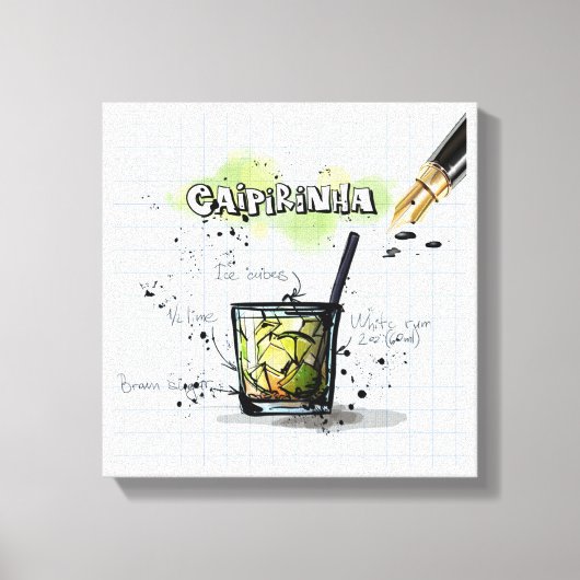 Caipirinha Canvas Afdruk (Voorkant)