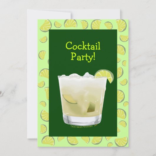 Caipirinha Cocktail Party Uitnodiging (Voorkant)