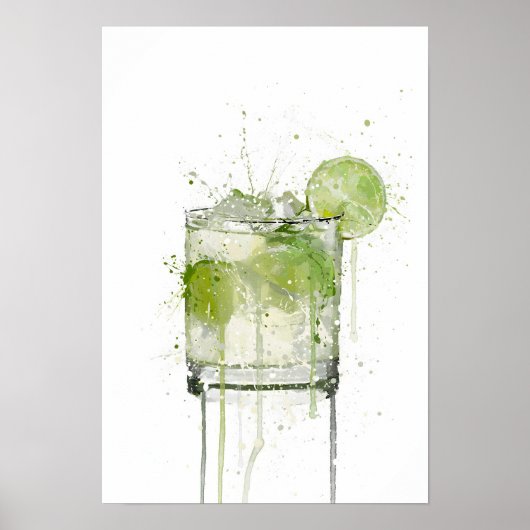 Caipirinha Cocktail Poster (Voorkant)