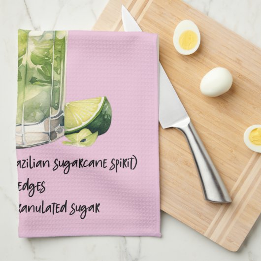 Caipirinha Cocktail Recept Theedoek (Quarter Fold)