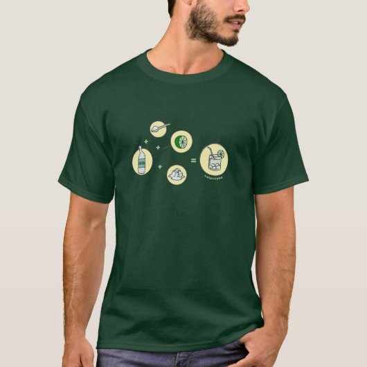 Caipirinha drink, Brasil T-shirt (Voorkant)