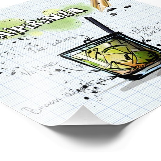 Caipirinha Foto Afdruk (Hoek)