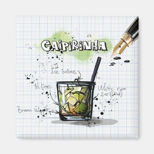 Caipirinha Magneet (Voorkant)