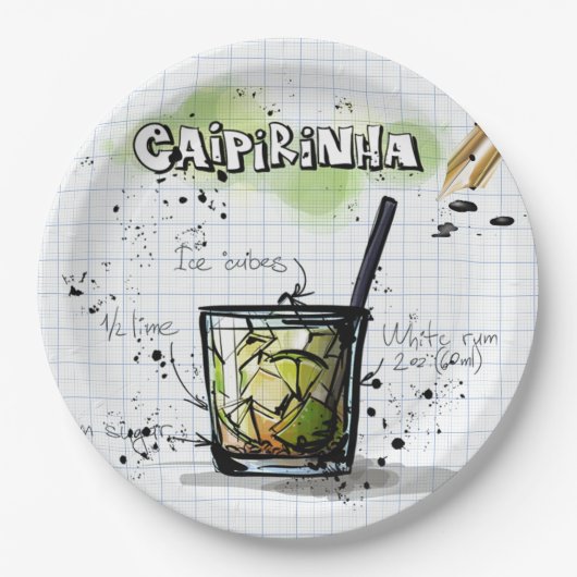Caipirinha Papieren Bordje (Voorkant)