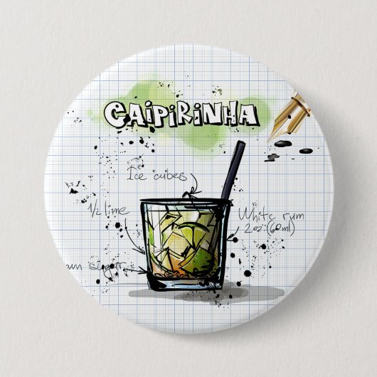 Caipirinha Ronde Button 7,6 Cm (Voorkant)