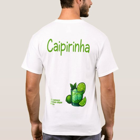 Caipirinha T-Shirt – Classic Brazilian Cocktail (Achterkant)