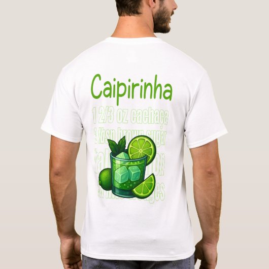 Caipirinha T-Shirt – Classic Brazilian Cocktail (Achterkant)