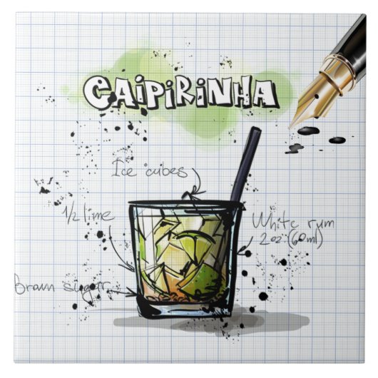 Caipirinha Tegeltje (Voorkant)