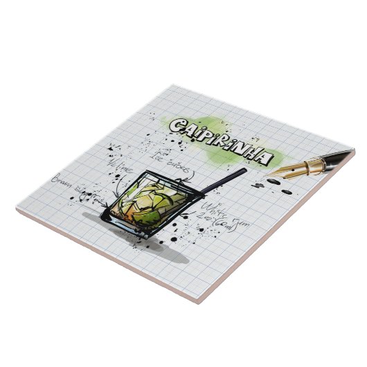 Caipirinha Tegeltje (Zijkant)
