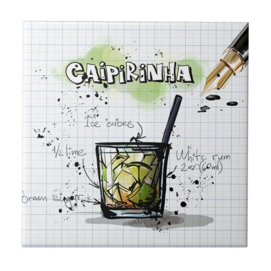 Caipirinha Tegeltje (Voorkant)