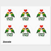 Caique Crazy Ronde Sticker (Vel)