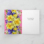 Caique Parrot  lente Floral Pet Bird Love Feestdagen Kaart (Binnen)