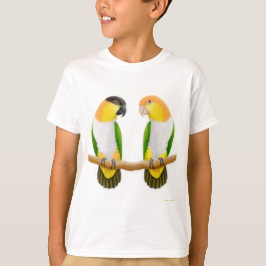 Caique Parrot Love Kinder T-Shirt (Voorkant)