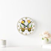 Caique Parrot Love Wall Clock Ronde Klok (Huis)