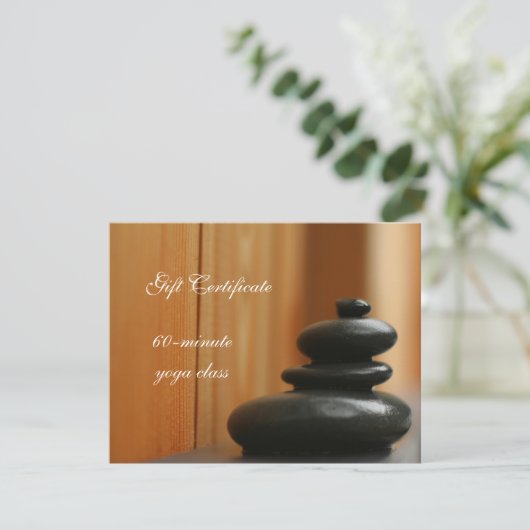 Cairc Meditation Stones Cadeaubon (Staand voorkant)