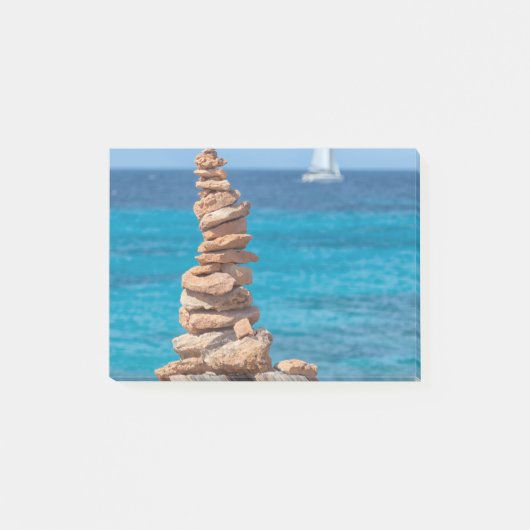Cairn at the Mediterranean sea Post-it® Notes (Voorkant)