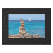 Cairn at the Mediterranean sea Tafelkleed (Voorkant (Horizontaal))