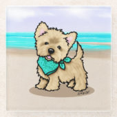 Cairn Cutieface Glass Onderzetter Glazen Onderzetter (Voorkant)