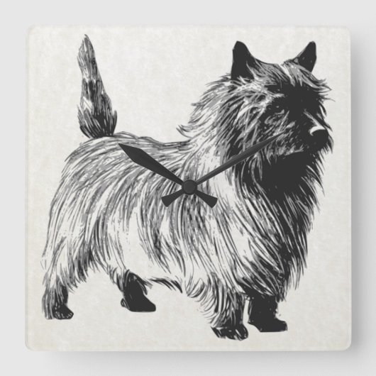 cairn doodsbang vierkante klok (Voorkant)