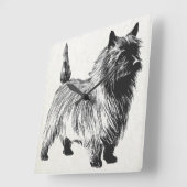 cairn doodsbang vierkante klok (Hoek)