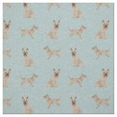 cairn doodshond lichtblauw stof (Swatch)